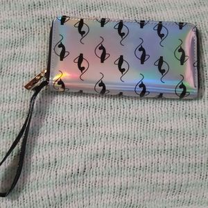 NWOT Silver and Black Baby Phat wallet